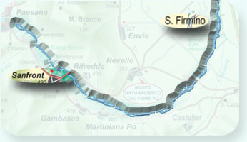  lasciano l'alveo asciutto per una lunghezza di 3.800 m circa, cio sino alla localit detta di S. Firmino