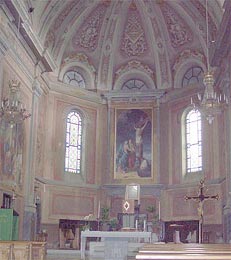Parrocchiale di S. Giovanni Evangelista di Villaretto interno