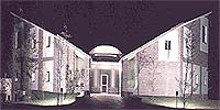 Municipio di Bagnolo Piemonte notturno