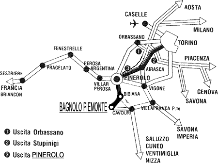 Bagnolo Piemonte  raggiungibile da....