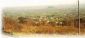 La rocca di Cavour all'uscita della valle